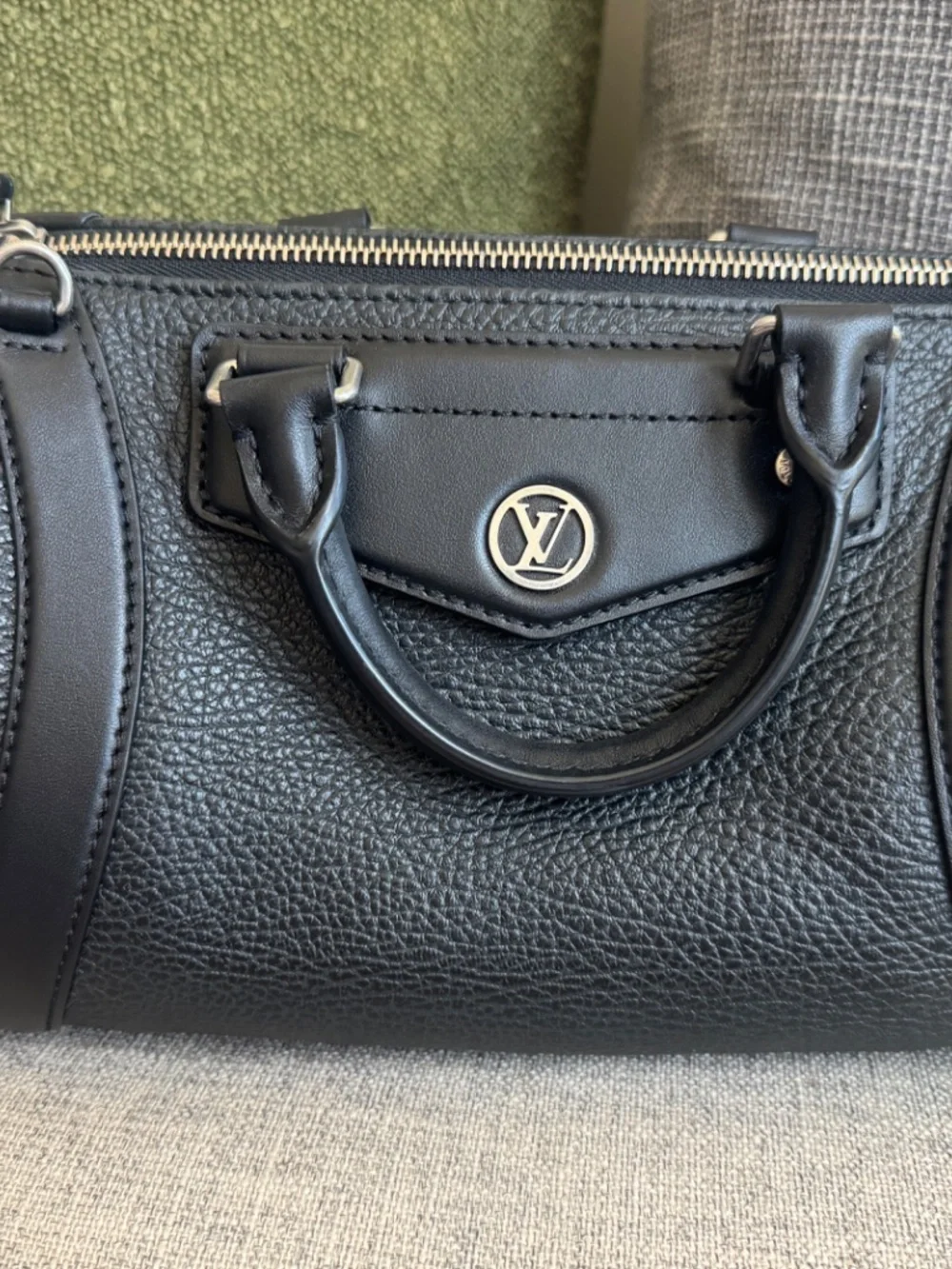Pixel Lambskin LV Biker PM Black